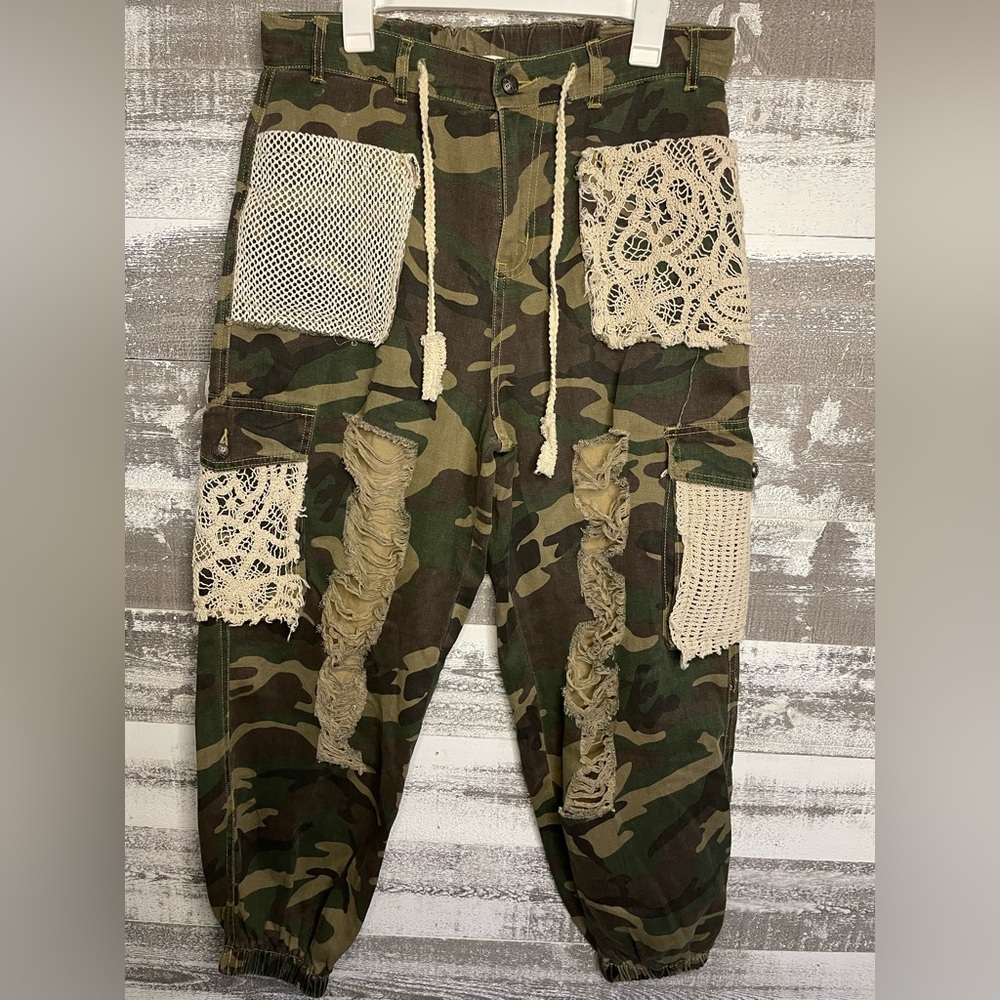 Camouflage Patchwork Pants By Pol - image 3